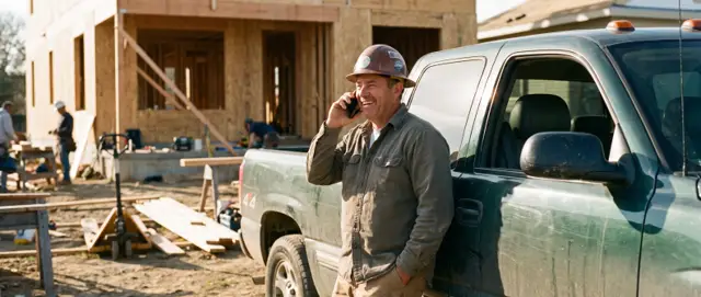 A contractor on a friendly call